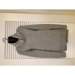 Magaschoni Oversized Knit Cowl Neck Sweater Heather Grey Fall Autumn S